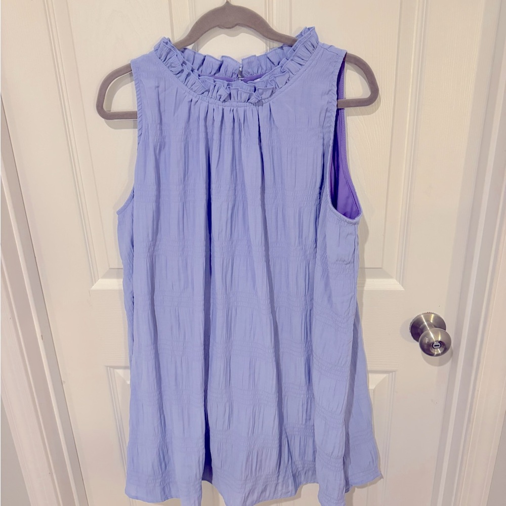 White Birch Lavender mini dress